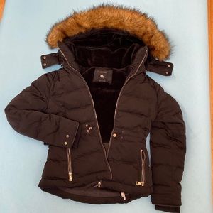 Zara hooded down jacket